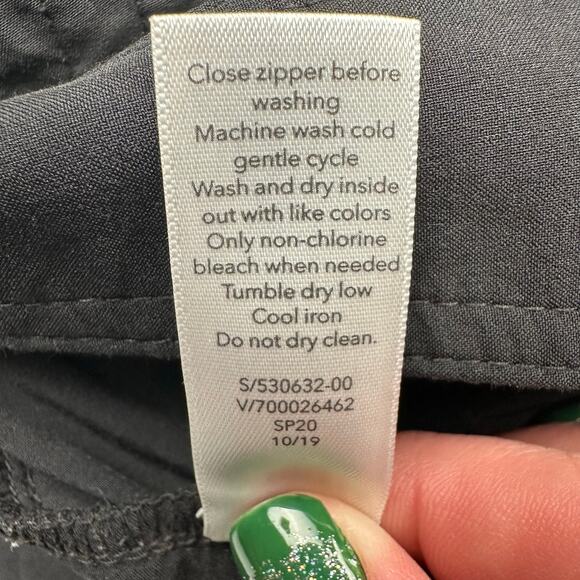 Athleta Uptown Ankle Pant Womens 2 Black Pockets Stretch Zipper Ankle Athleisure - Picture 11 of 16